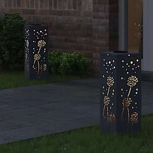 Solární LED Cestovní Světlo 2 pcs Antracit - obrázek 3