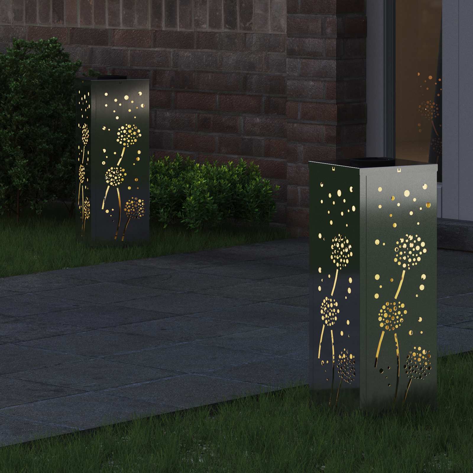 Solar LED Pad Licht 2 pcs Gegalvaniseerd Gegalvaniseerd image 3