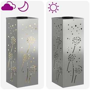 Solární LED Cestovní Světlo 2 pcs Stříbrná Pozinkovaná ocel - obrázek 13