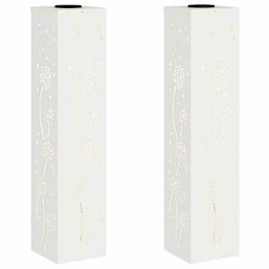 Solární LED Cestovní Světlo 2 pcs Bílá Studeně válcovaná ocel - obrázek 2