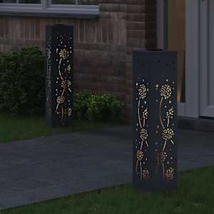 Solární LED Cestovní Světlo 2 pcs Antracit - obrázek 3
