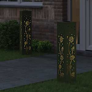 Solární LED Cestovní Světlo 2 pcs Olivově zelená - obrázek 3