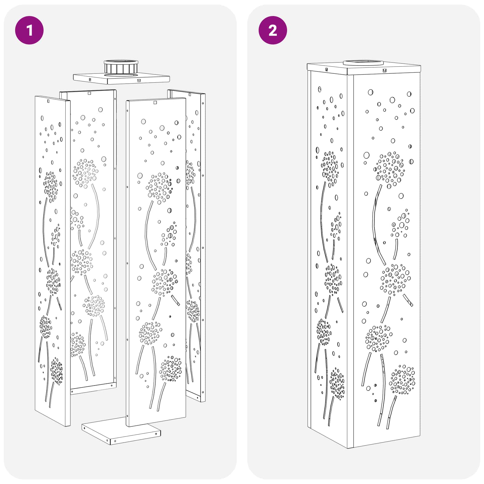 Solar LED Pad Licht 2 pcs Roestvrij staal Roestvrij staal image 12