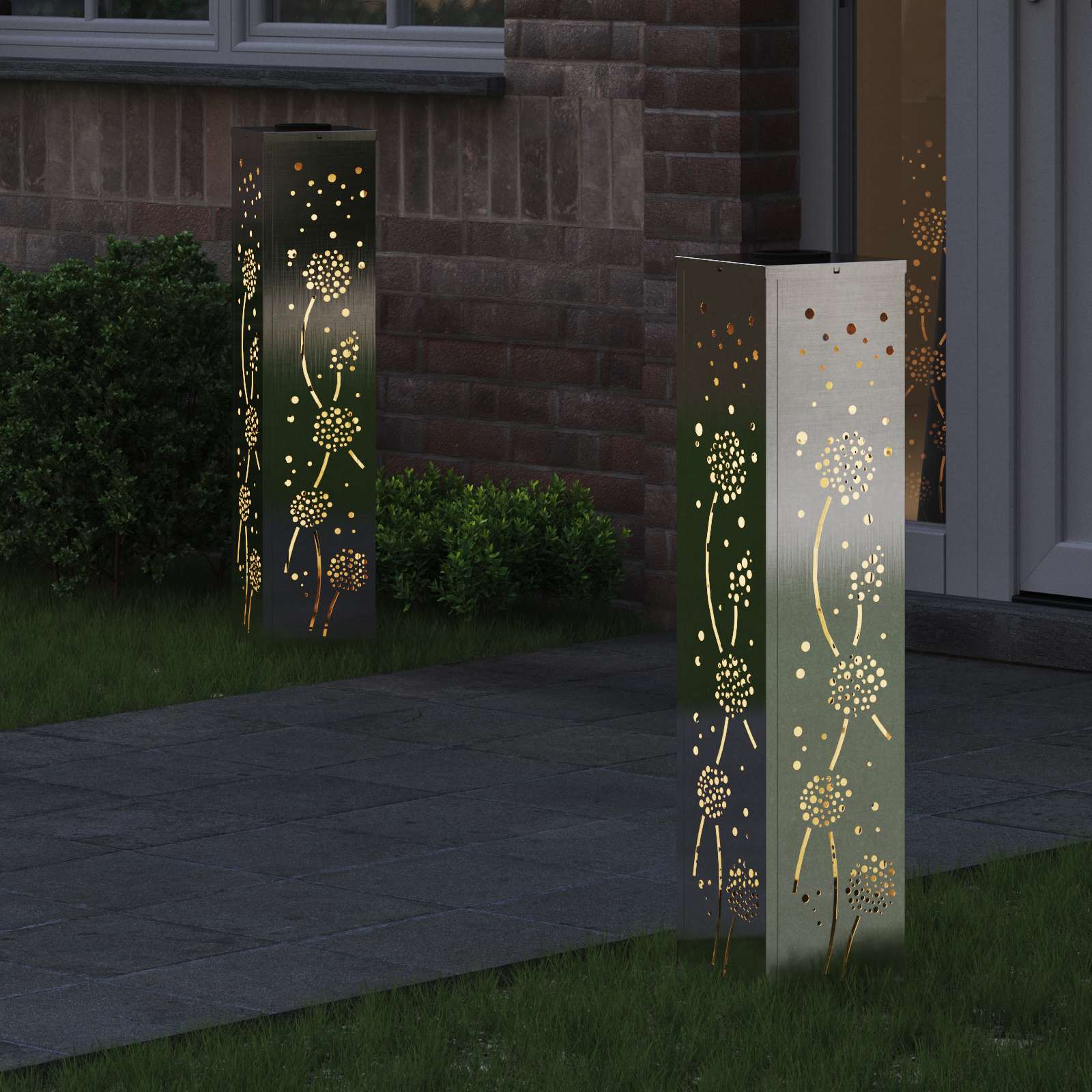 Solar LED Pad Licht 2 pcs Roestvrij staal Roestvrij staal image 3