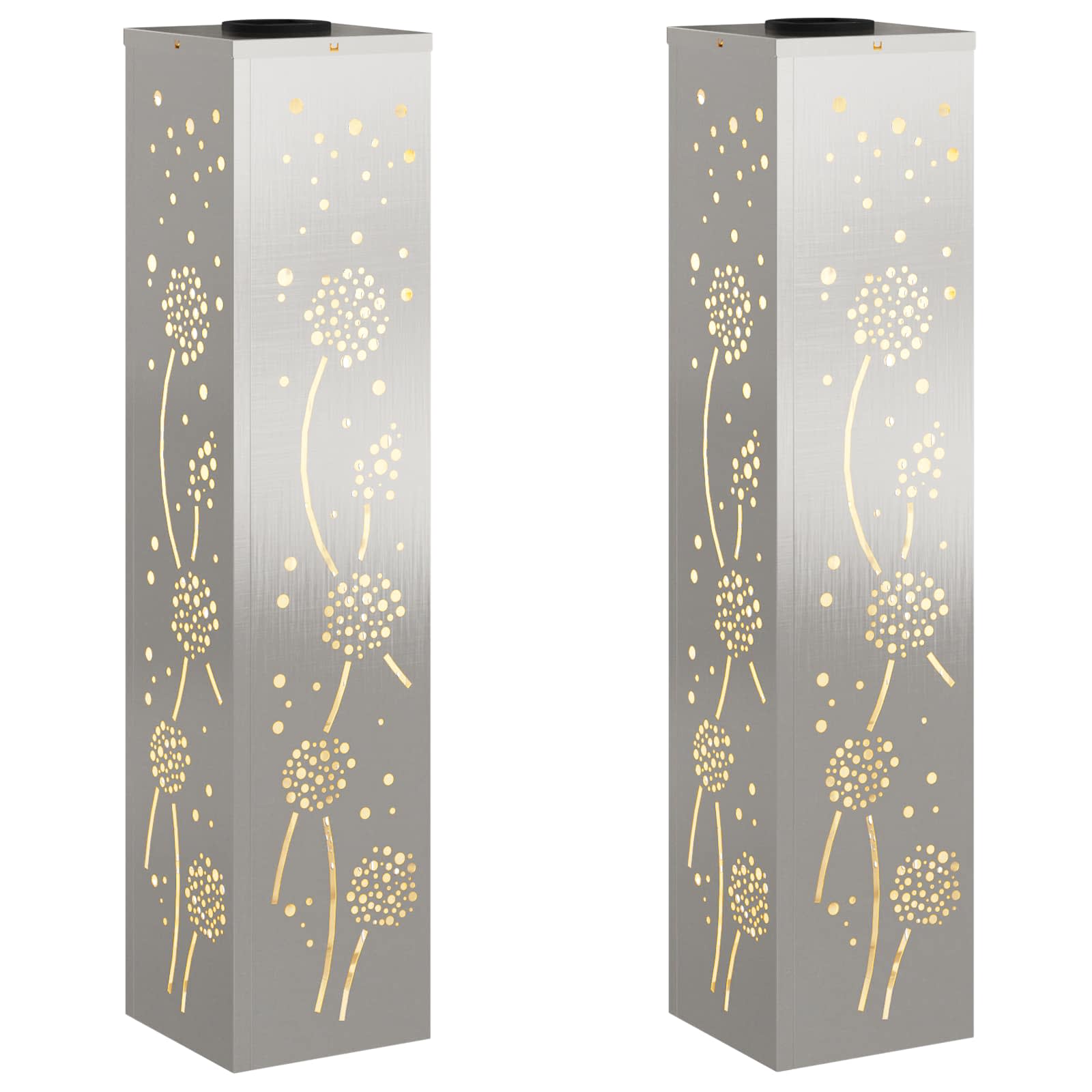 Solar LED Pad Licht 2 pcs Roestvrij staal Roestvrij staal image 2