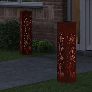 Solární LED Cestovní Světlo 2 pcs Rezavá - obrázek 3