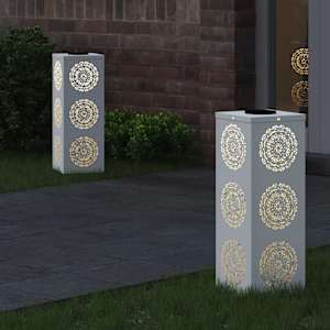 Solární LED Cestovní Světlo 2 pcs Bílá Studeně válcovaná ocel - obrázek 3