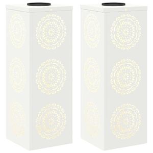 Solární LED Cestovní Světlo 2 pcs Bílá Studeně válcovaná ocel - obrázek 2