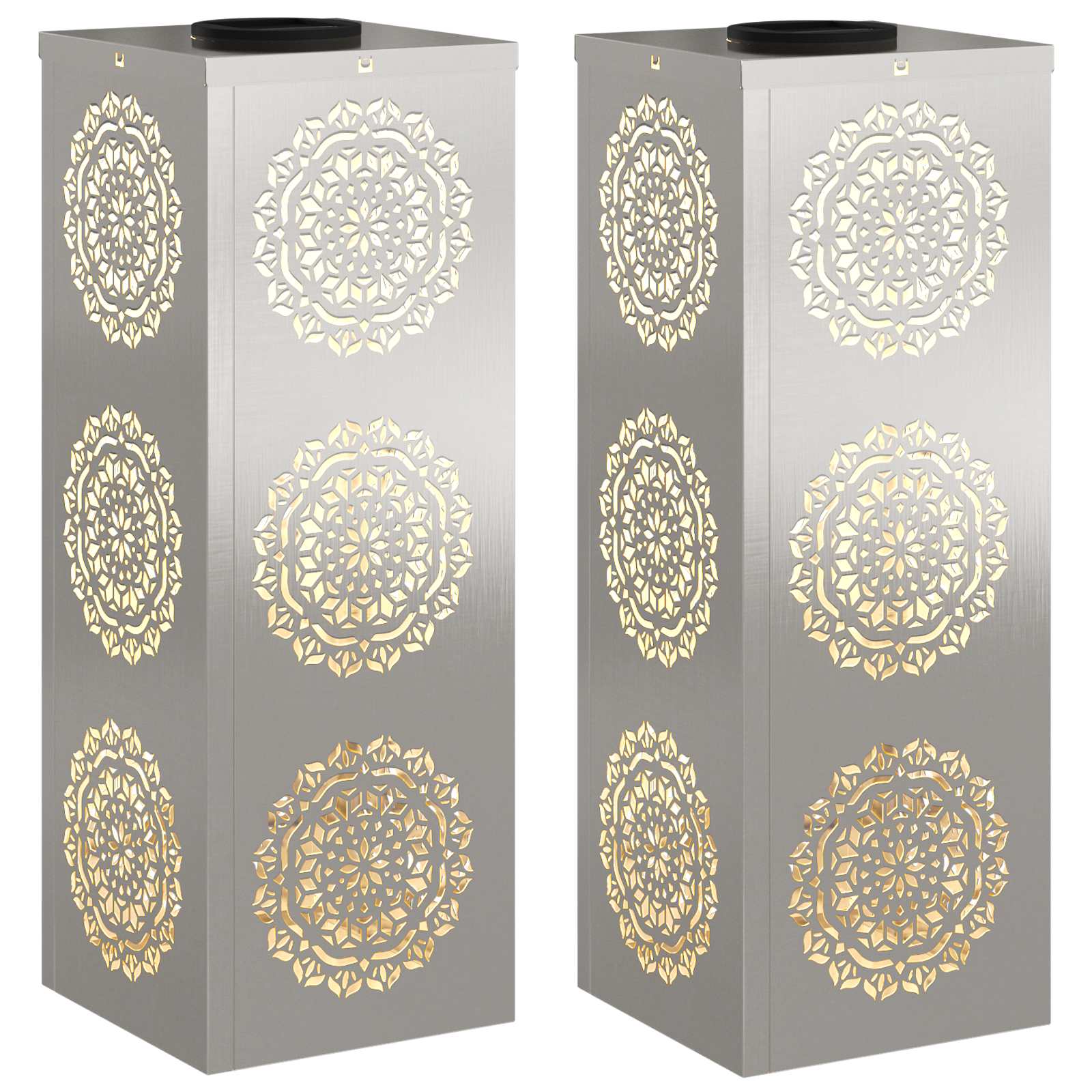 Solar LED Pad Licht 2 pcs Roestvrij staal Roestvrij staal image 2