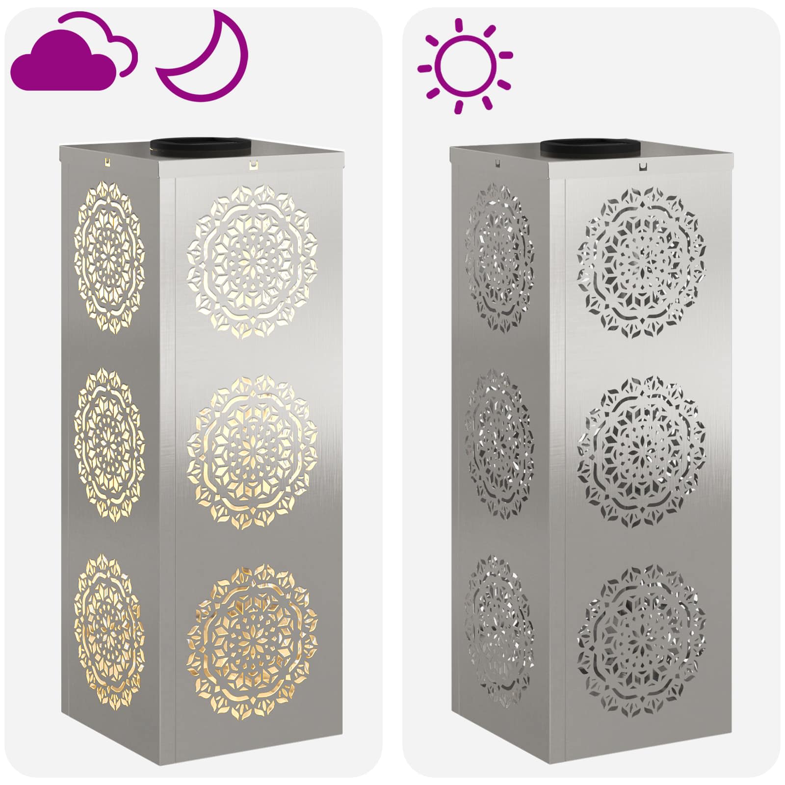 Solar LED Pad Licht 2 pcs Roestvrij staal Roestvrij staal image 13