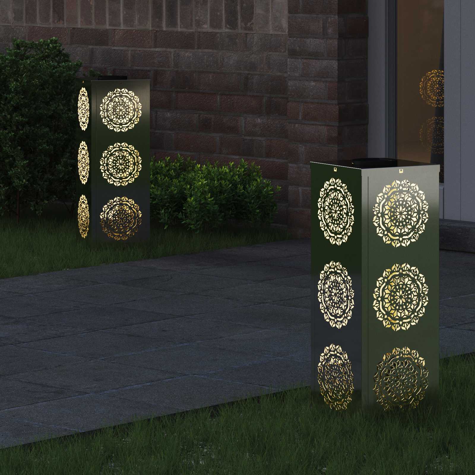 Solar LED Pad Licht 2 pcs Gegalvaniseerd Gegalvaniseerd image 3