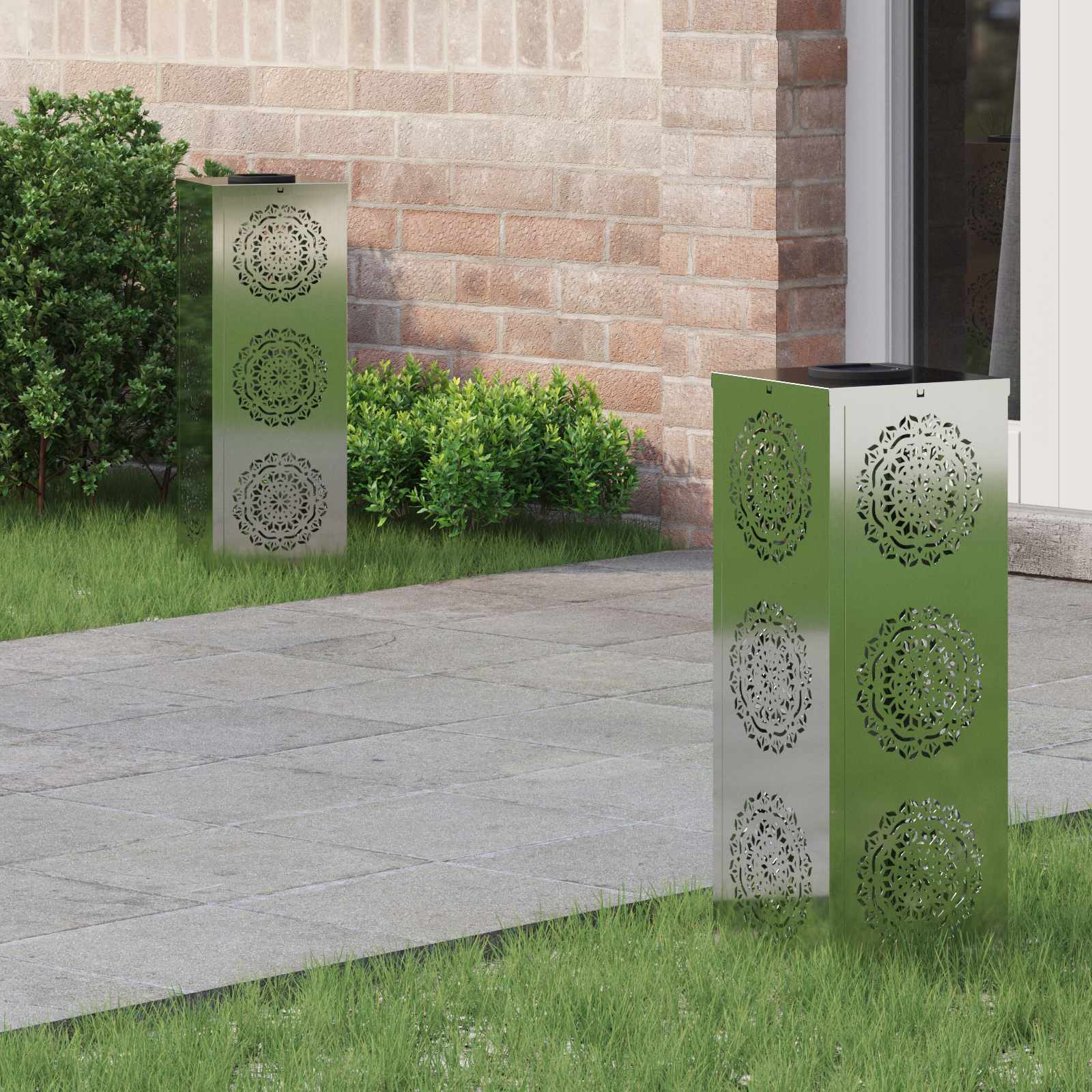 Solar LED Pad Licht 2 pcs Gegalvaniseerd Gegalvaniseerd image 1