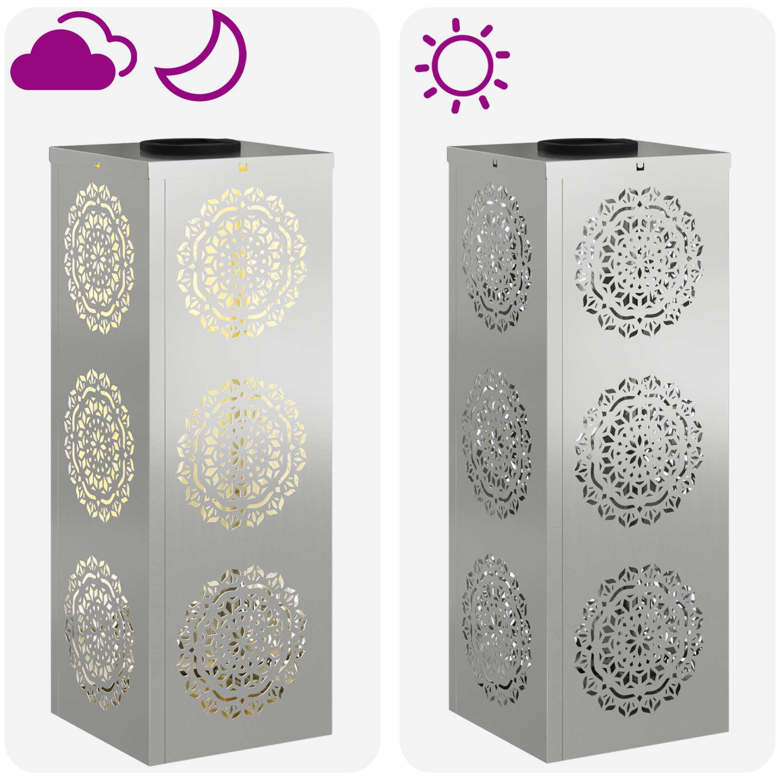 Solar LED Pad Licht 2 pcs Gegalvaniseerd Gegalvaniseerd image 13