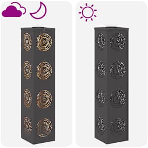Solární LED Cestovní Světlo 2 pcs Černá Studeně válcovaná ocel - obrázek 13