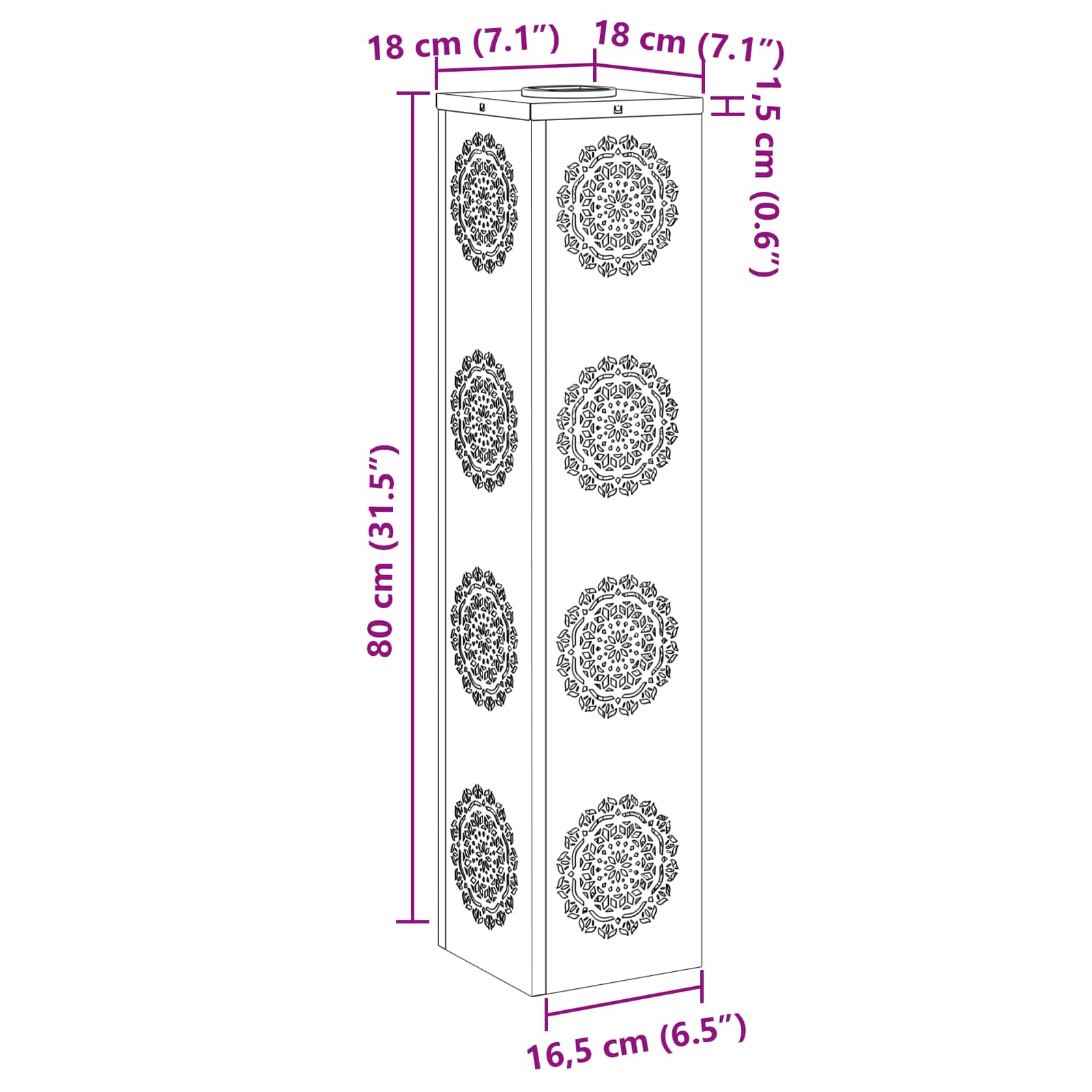 Solární LED Cestovní Světlo 2 pcs Černá Studeně válcovaná ocel - obrázek 16