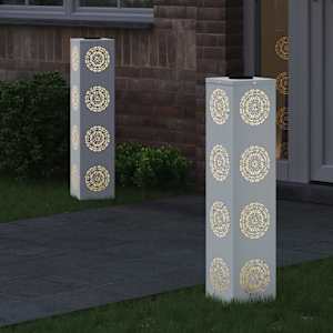 Solární LED Cestovní Světlo 2 pcs Bílá Studeně válcovaná ocel - obrázek 3