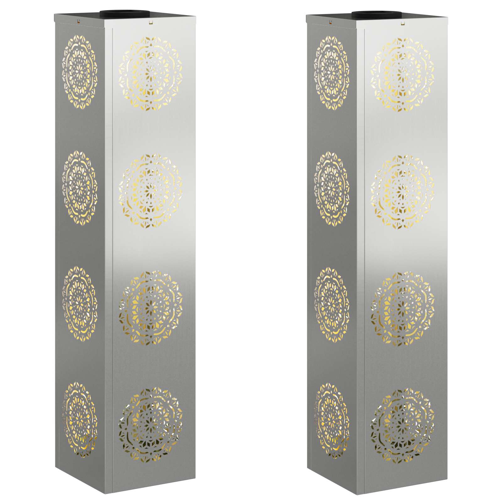 Solar LED Pad Licht 2 pcs Gegalvaniseerd Gegalvaniseerd image 2