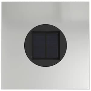 Solární LED Cestovní Světlo 2 pcs Stříbrná Pozinkovaná ocel - obrázek 7