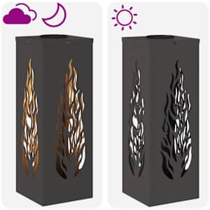 Solární LED Cestovní Světlo 2 pcs Černá Studeně válcovaná ocel - obrázek 13