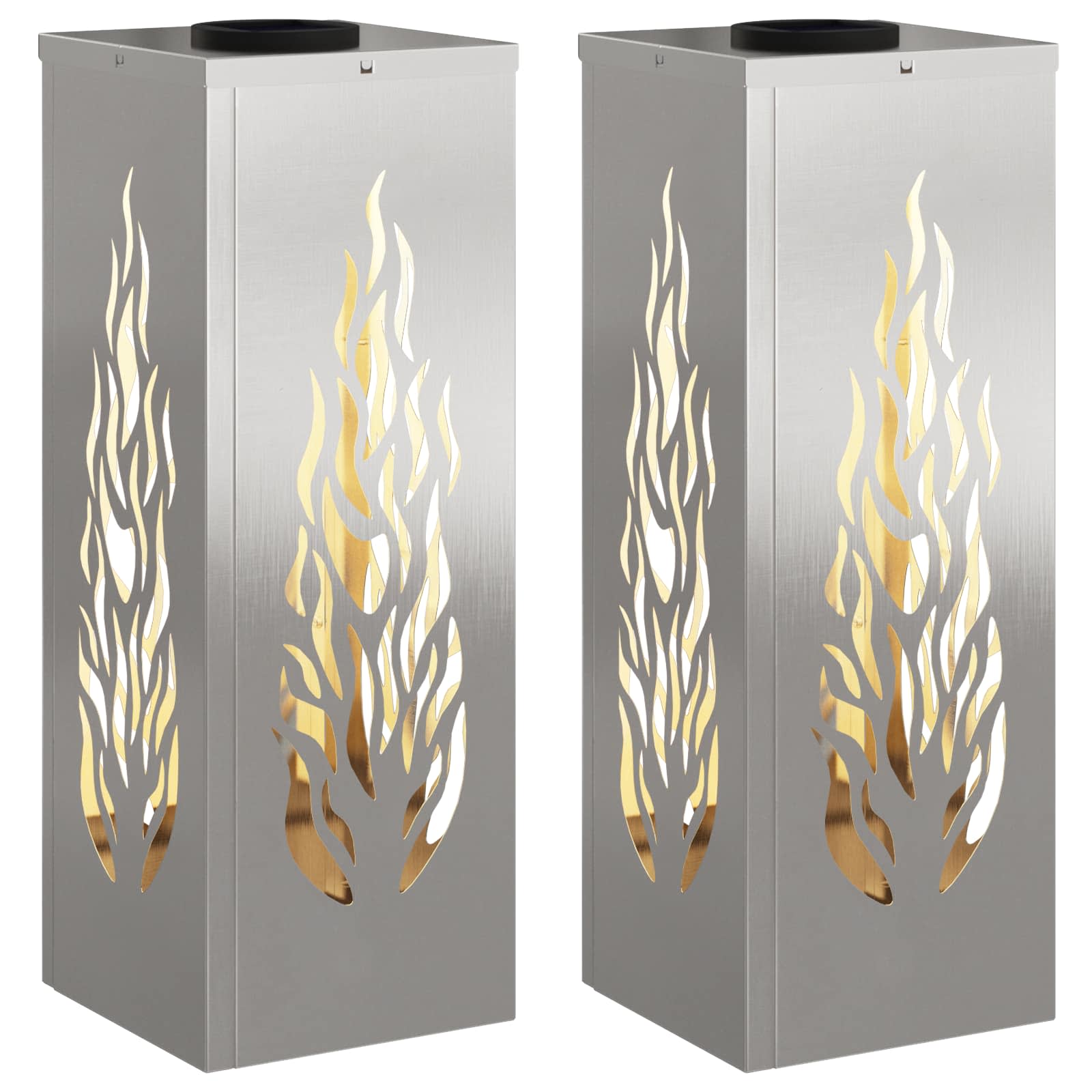 Solar LED Pad Licht 2 pcs Roestvrij staal Roestvrij staal image 2