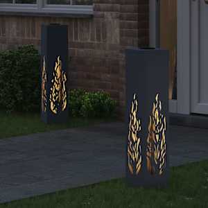 Solární LED Cestovní Světlo 2 pcs Antracit - obrázek 3