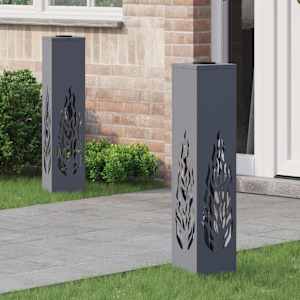 Solarno LED svetilo za pot 2 pcs Antracit Medenina