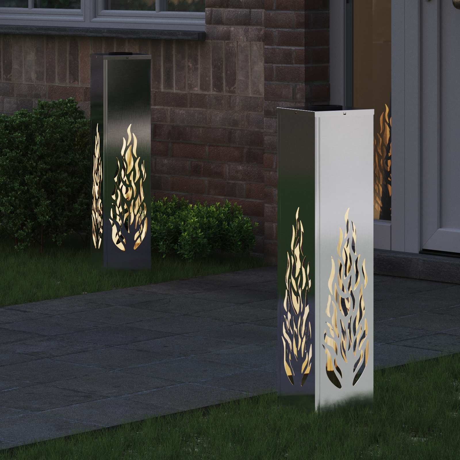 Solar LED Pad Licht 2 pcs Roestvrij staal Roestvrij staal image 3
