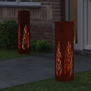 Solární LED Cestovní Světlo 2 pcs Rezavá - obrázek 3
