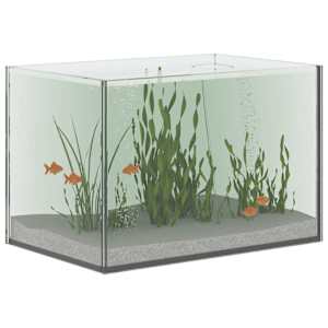 Akvárium s úložištěm Transparentní 30 x 20 x 20 cm Sklo - obrázek 3