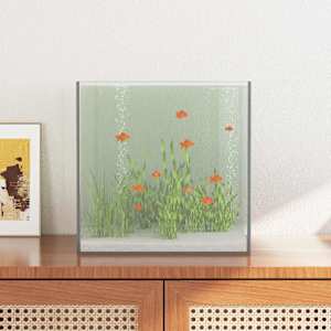 Akvárium s úložištěm Transparentní 30 x 30 x 30 cm Sklo - obrázek 1