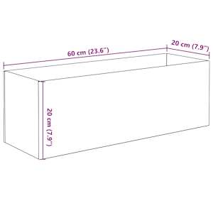Akvárium s úložištěm Transparentní 60 x 20 x 20 cm Sklo - obrázek 10