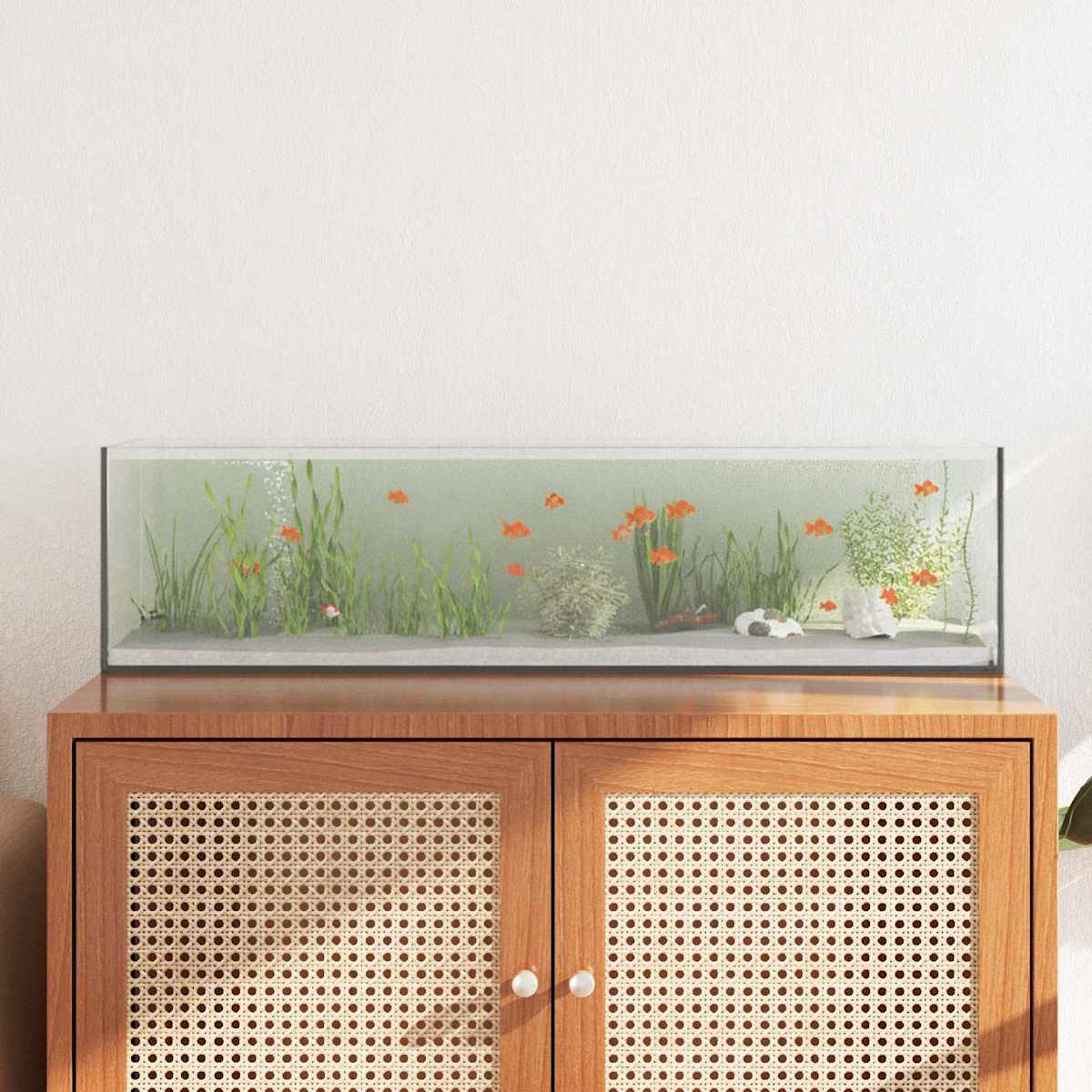Akvarium med opbevaring Transparent Glas