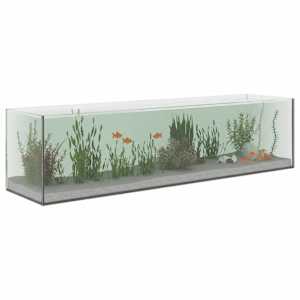 Akvárium s úložištěm Transparentní 80 x 20 x 20 cm Sklo - obrázek 3
