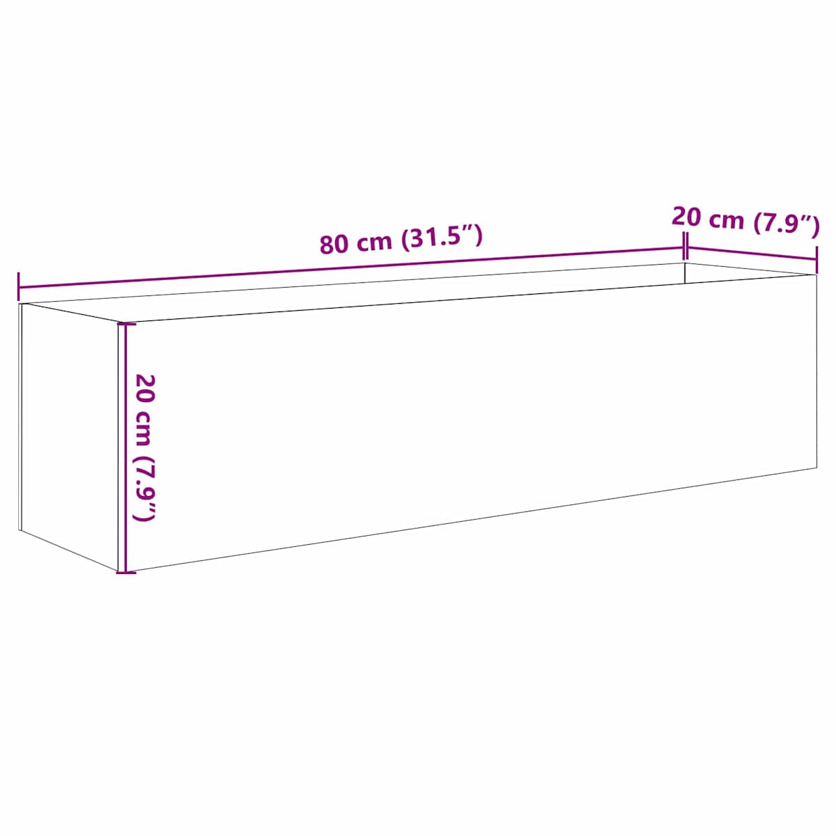 Akvarium med opbevaring Transparent Glas - Billede 10