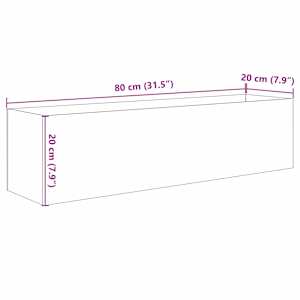 Akvárium s úložištěm Transparentní 80 x 20 x 20 cm Sklo - obrázek 10