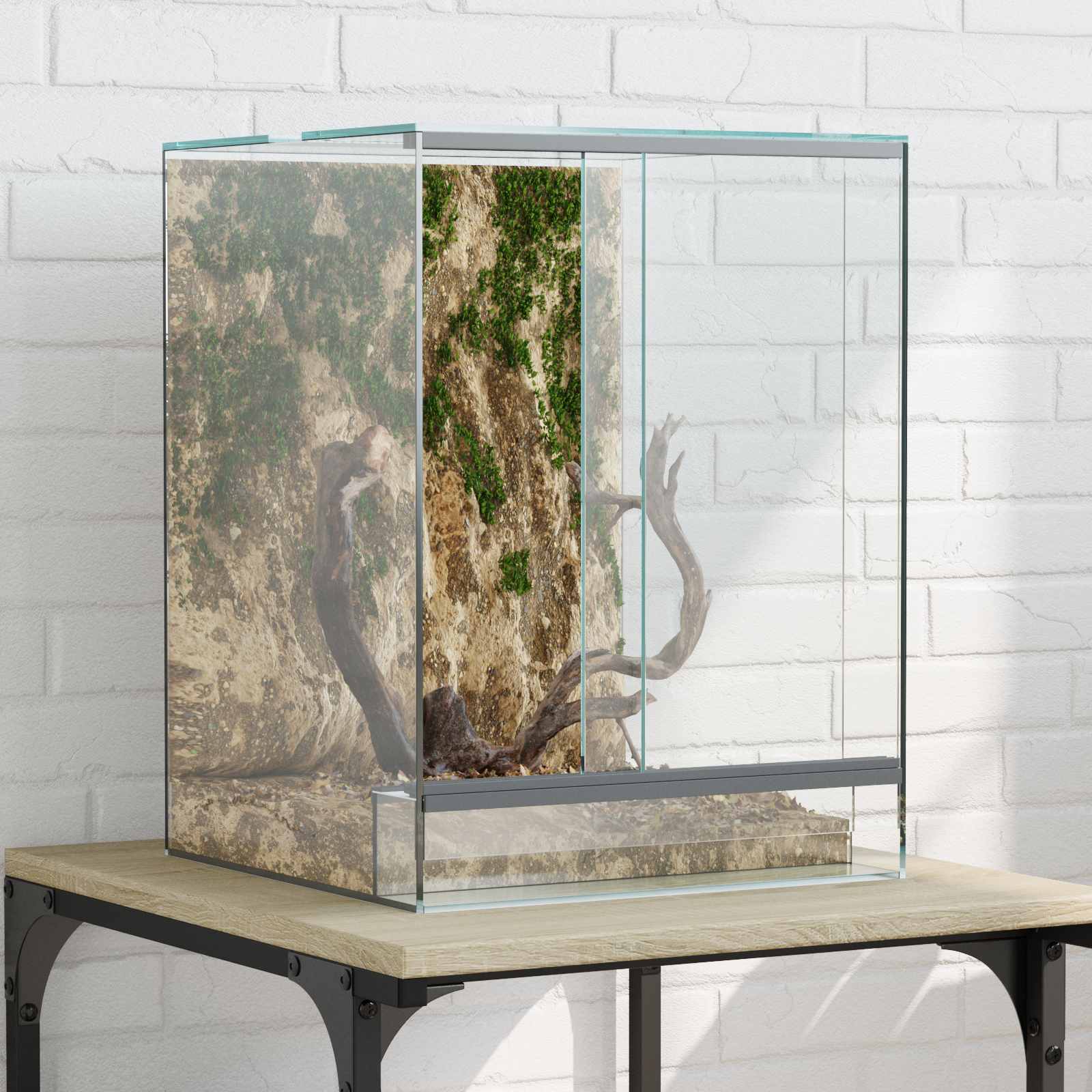 vidaXL Terrarium mit Speicher Transparent 30 x 30 x 40 cm Glas
