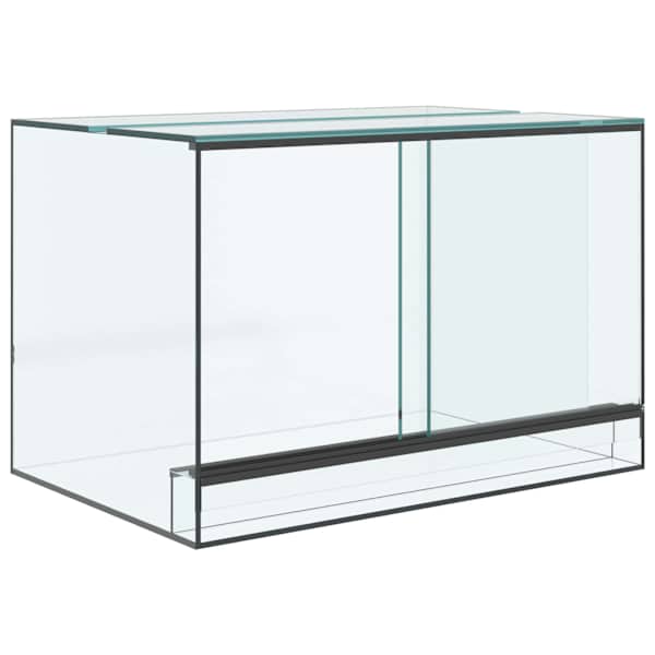 vidaXL Terrarium ladustamisega L&auml;bipaistev 60 x 40 x 40 cm Klaas