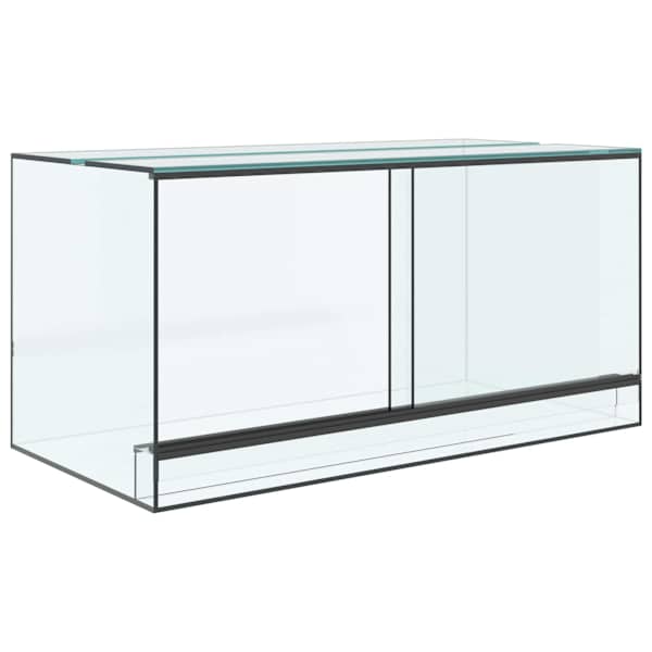 vidaXL Terrarium ladustamisega L&auml;bipaistev 80 x 40 x 40 cm Klaas
