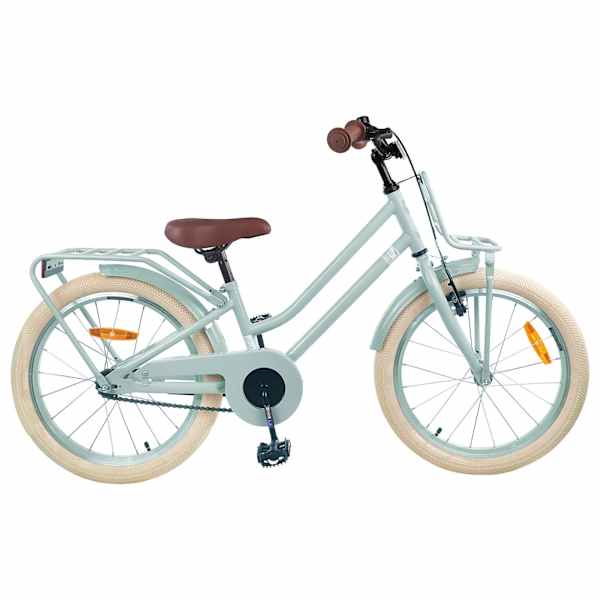 vidaXL Laste Bike 18 Tolli 5-7 aastastele Hele roheline