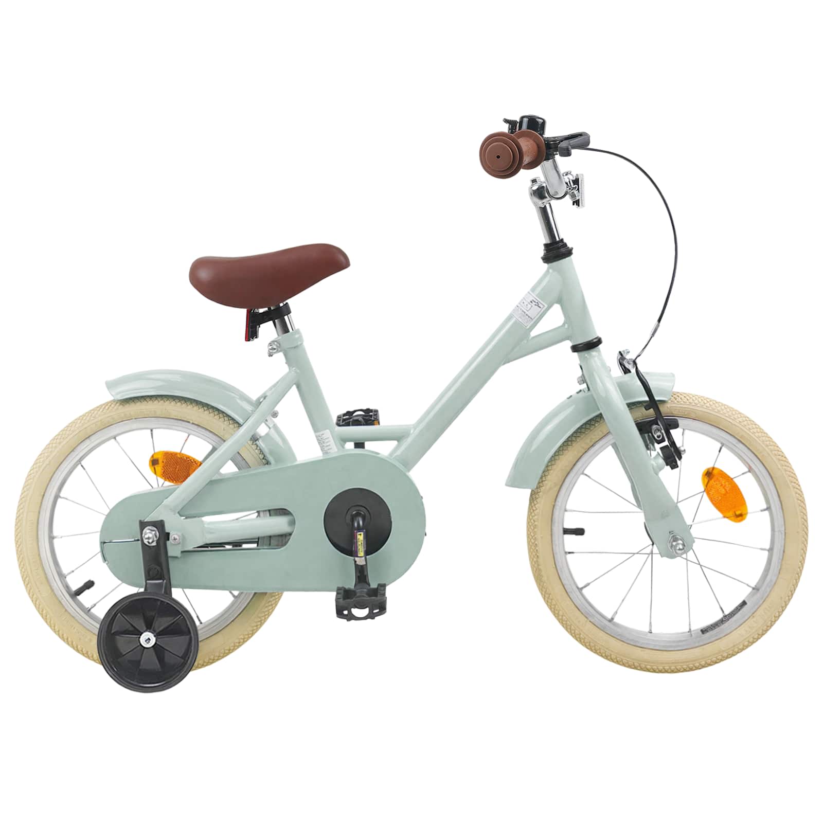 vidaXL Bicicletă pentru Copii 14 Inci pentru 3-5 ani Verde deschis
