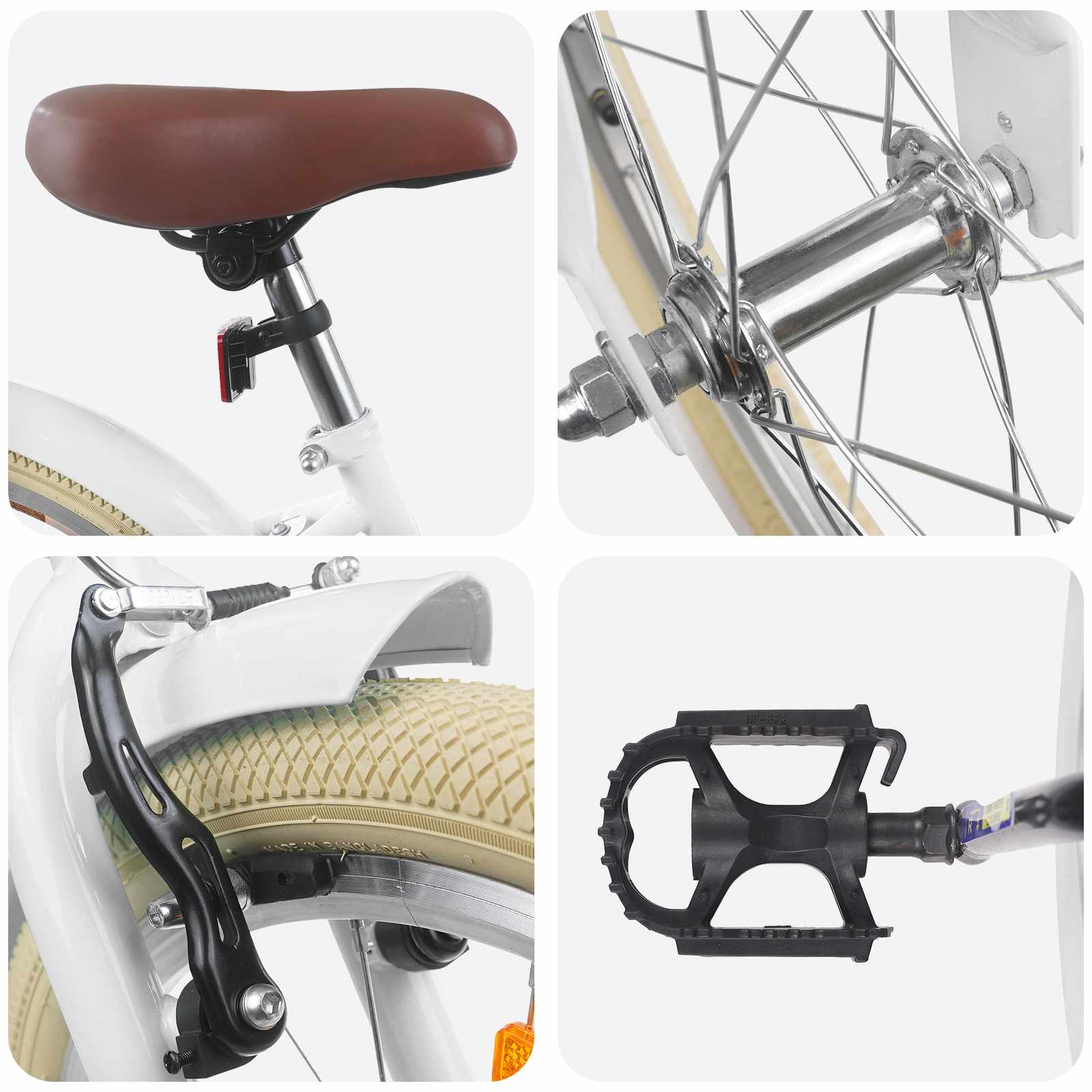 Otroško Kolo 18 Palcev za 5-7 let Bela - slika 4