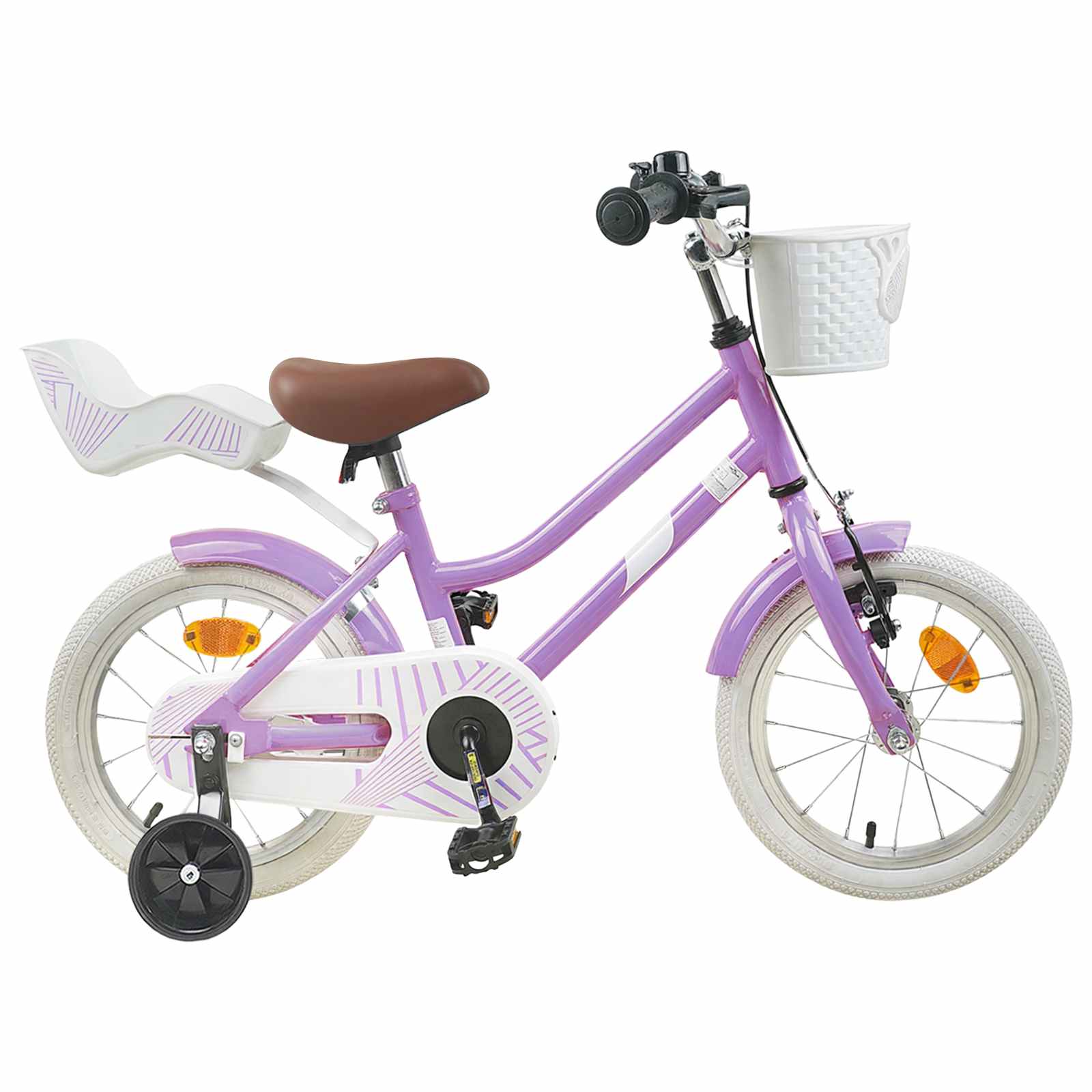vidaXL Bicicletă pentru Copii 16 Inci pentru 4-6 ani Violet