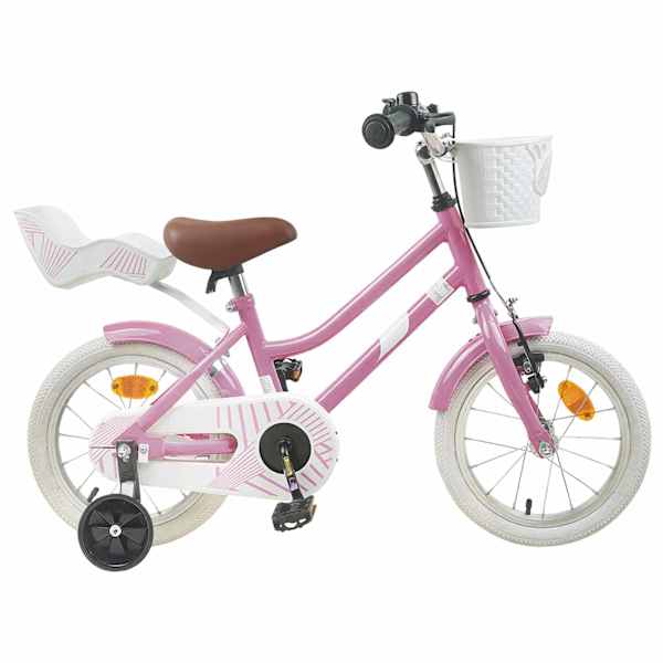 vidaXL Laste Bike 16 Tolli 4-6 aastastele Hele roosa