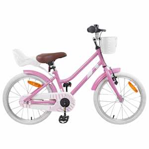 vidaXL Laste Bike 18 Tolli 5-7 aastastele Hele roosa