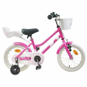 vidaXL Laste Bike 12 Tolli 2-4 aastat vana Tumepink