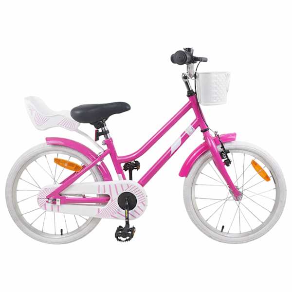 vidaXL Laste Bike 18 Tolli 5-7 aastastele Tumepink