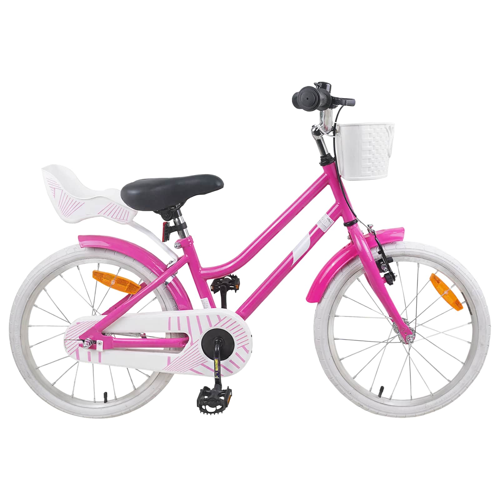 vidaXL Bicicletă pentru Copii 18 Inci pentru 5-7 ani Roz închis