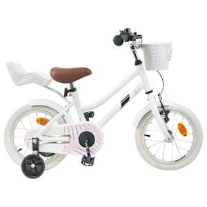 vidaXL Laste Bike 16 Tolli 4-6 aastastele Valge