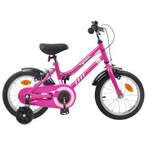 vidaXL Laste Bike 12 Tolli 2-4 aastat vana Roosa Must