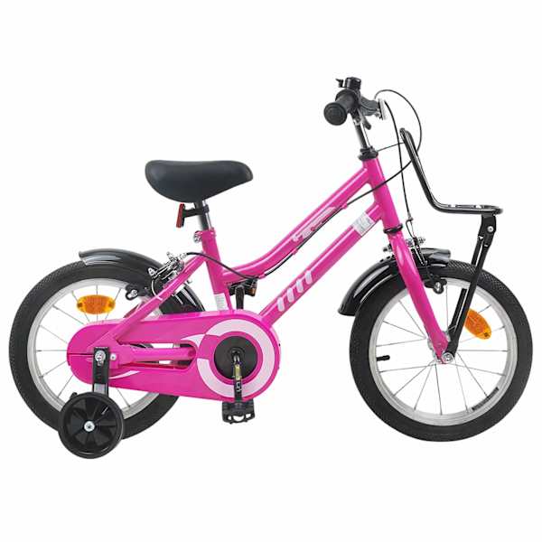 vidaXL Laste Bike 12 Tolli 2-4 aastat vana Roosa ja Must